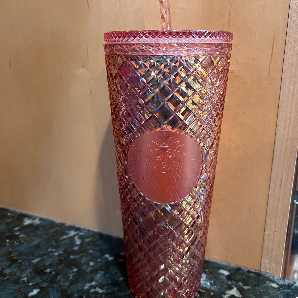 Starbucks 2021 Rose Gold Jeweled Cup/Tumbler